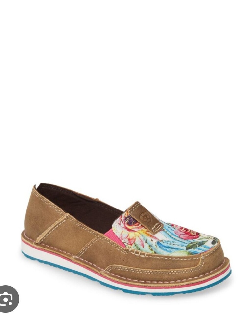 Ariat Floral Top Brown Slip-On Shoes